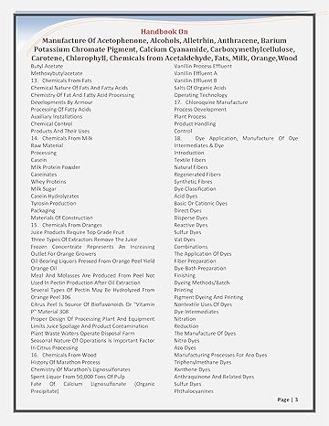 Handbook on Manufacture of Acetophenone, Alcohols, Alletrhin, Anthracene, Barium Potassium Chromate Pigment , Fine Chemicals, Formaldehyde, Granulated Fertilizers, Granulated Triple Superphosphate and Hydroquinone [Paperback]