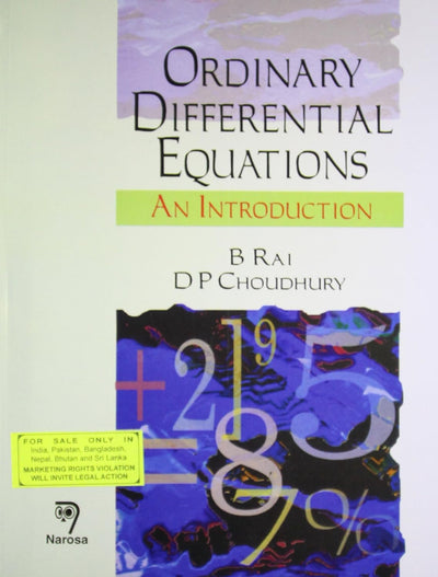 Elementary Ordinary Differential Equations by B Rai [Paperback]