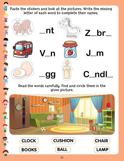Words Play With Sticker Book [Paperback]