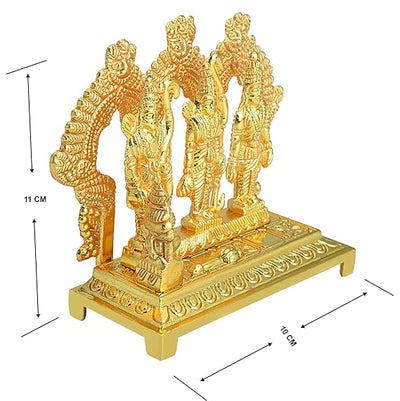 Shri Ram Sita Laxman Sitting Hanumanji Idol for Home Decor, Puja and Gifts