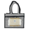 Fashmade Jute Carry Handbag For Men Women | Multi-Purpose Daily Use Tote Regular Eco-Friendly Shopping Balck