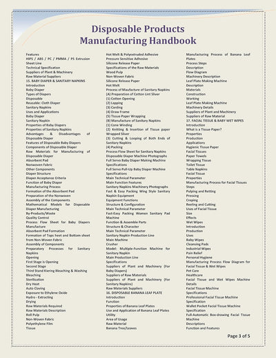 Disposable Products Manufacturing Handbook [Paperback]
