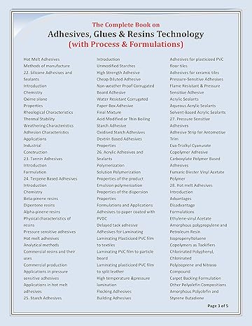 Adhesives, Glues & Resins Technology [Paperback]