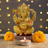 Decor Destination Ganesh Idol, Ganpati Murti, Highly Detailed Statue for Puja, Home and Office Decor