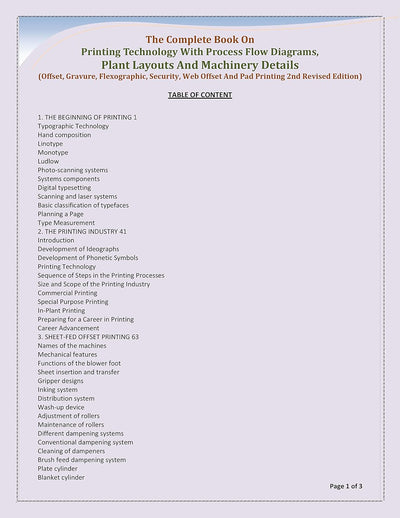 The Complete Book on Printing Technology with Process Flow Diagrams, Plant Layouts and Machinery Details by NIIR Board of Consultants & Engineers [Paperback]