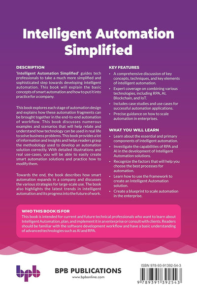 Intelligent Automation Simplified by DEBANJANA DASGUPTA [Paperback]