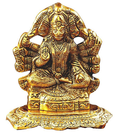 Hindu Gods : Panchmukhi Hanuman Ji Murti Statue for Home Decor, Gifting, Protection from Evil Eye