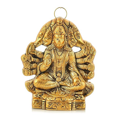 Hindu Gods : Hanuman Ji Metal Idol for Wall Hanging and Gifts Decorative Showpiece