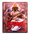 Canvas Print | Maa Saraswati| God Unframed painting for Home decor|size - 13X11 Inches.