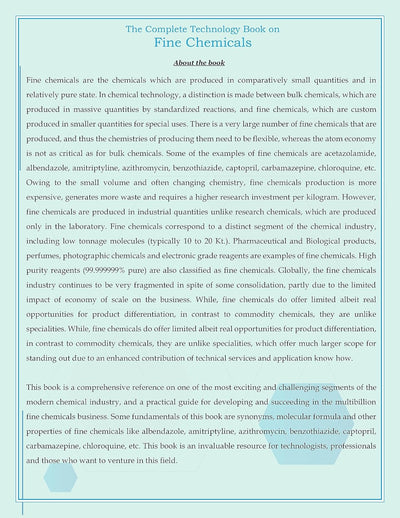 The Complete Technology Book on Fine Chemicals by NIIR BOARD OF CONSULTANTS & ENGINEERS [Paperback]