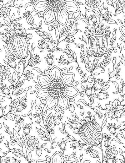 Nature- Colouring Book for Adults [Paperback]