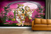 Radha Krishna Religious Sticker Wallpaper for Room Home Office Wall Decor (Size 24X36 Inch)