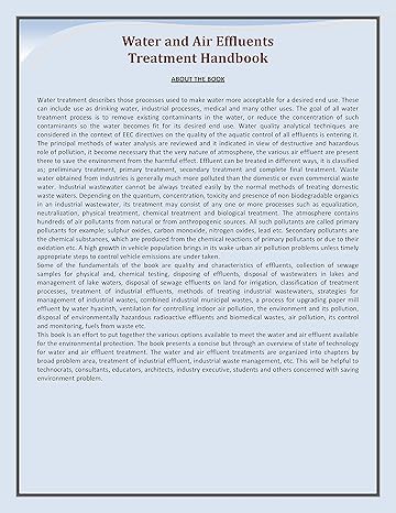 Water and Air Effluents Treatment Handbook [Paperback]