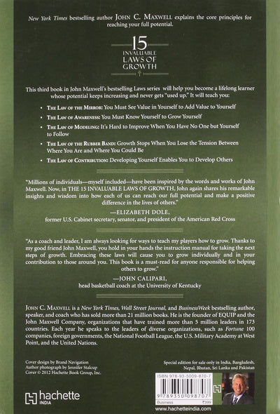 THE 15 INVALUABLE LAWS OF GROWTH by JOHN C. MAXWELL [Paperback]