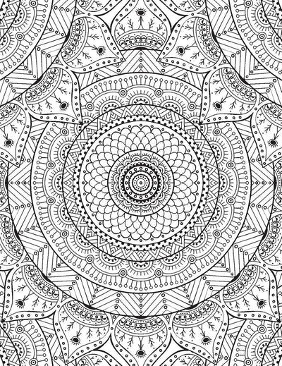 Extreme Copy Colours For Adults - Mandala by Dreamland Publications [Paperback]