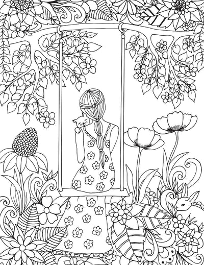 Fantasy- Colouring Book for Adults [Paperback]
