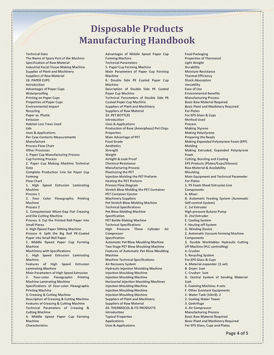 Disposable Products Manufacturing Handbook [Paperback]