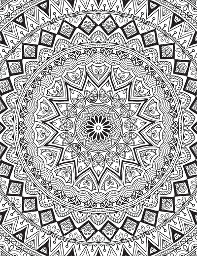 Extreme Copy Colours For Adults - Mandala by Dreamland Publications [Paperback]