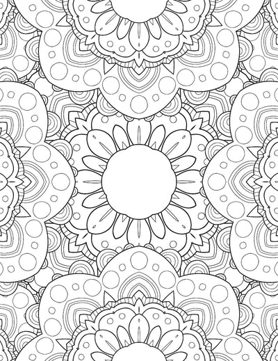Flowers- Colouring Book For Adults [Paperback]