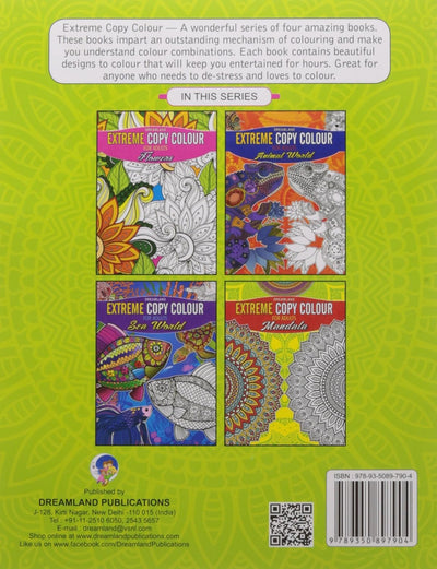 Extreme Copy Colours For Adults - Mandala by Dreamland Publications [Paperback]
