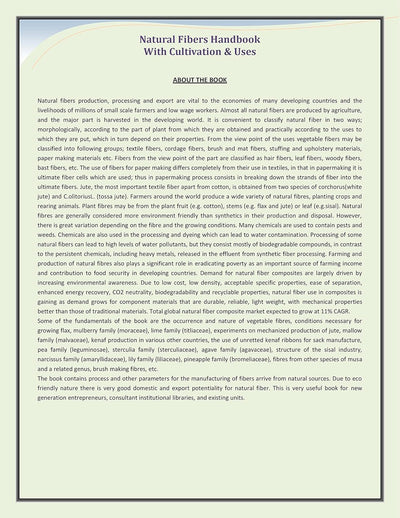 Natural Fibers Handbook with Cultivation & Uses [Paperback]