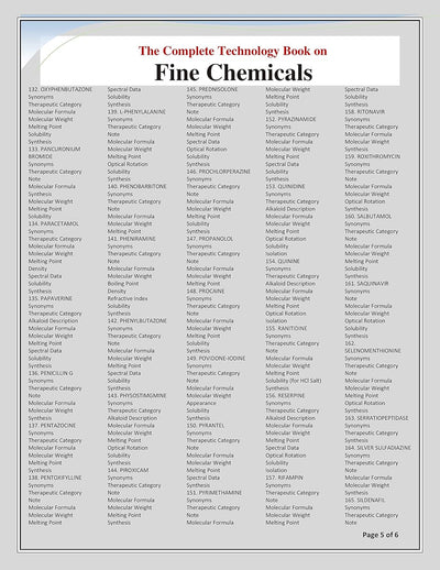 The Complete Technology Book on Fine Chemicals by NIIR BOARD OF CONSULTANTS & ENGINEERS [Paperback]