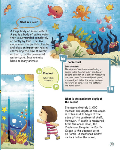 Amazing Questions & Answers Seas & Oceans by Om Books Editorial Team [Paperback]
