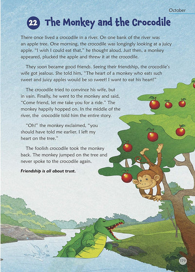 Story books : 365 Moral Stories by Om Books Editorial Team [Hardcover]