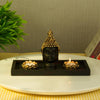 Lord Buddha Head ShowpeceTealight Candle Holder for Home Decor Mandir Temple Pooja Room Living Room Table Office Decorative