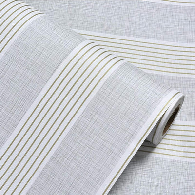 Wall Stickers Wallpaper for Home Office (60 x 300 cm) Self Adhesive, Latest Vertical Stripes Pattern Home, Modern Decal, Grey