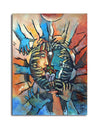 Canvas Print Modern Art Canvas Painting | One Love | Abstract Art Unframed painting for Home décor|size - 13X11 Inches.