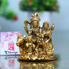 Metal Shiv Parivar/Shiva Parvati and Ganesha and Kartik Idol Lord Shiva Sitting On Nandi Decorative Showpiece