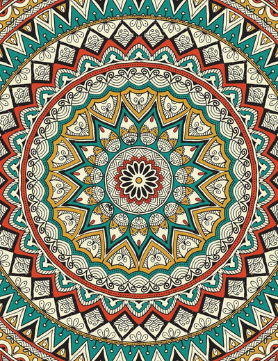 Extreme Copy Colours For Adults - Mandala by Dreamland Publications [Paperback]