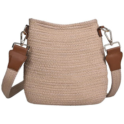 Women's Premium Cotton/Full Sling Shoulder Bag - Beige
