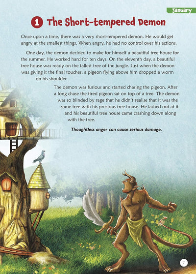Story books : 365 Moral Stories by Om Books Editorial Team [Hardcover]