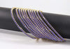 Non-Precious Metal with Base Metal and Zircon Gemstone Studded Premium and Traditional Glossy Finished Sleek Bangle - Blue
