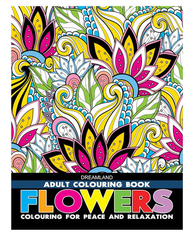 Flowers- Colouring Book For Adults [Paperback]