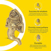 Pure Brass Ganesha Wall Hanging Idol Wall Decorative Sculpture | Religious Showpiece for Home Wall Decor, Pooja Room