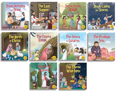 My First Illustrated Bible Stories from New Testament [Boxed Set of 10] [Paperback]