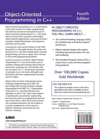 Object Oriented Programming in C++ by Lafore [Paperback]