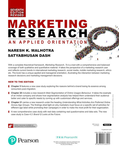 Marketing Research by Naresh K. Malhotra, Satyabhusan Das [Paperback]