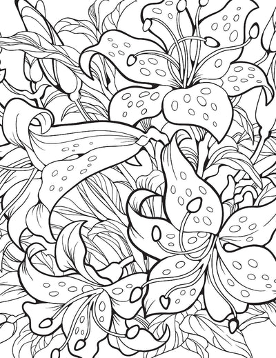 Flowers- Colouring Book For Adults [Paperback]