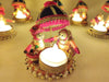 Recycled Material Rajasthani Raja Rani Puppet/Dolls Decorative Tealight Candle Holder