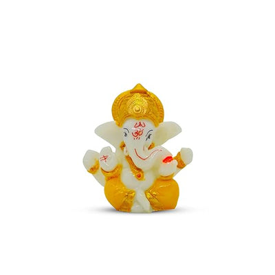 A depiction of Lord Ganesha, the Hindu god of wisdom and remover of obstacles, symbolizing blessings and protection.