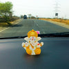 A depiction of Lord Ganesha, the Hindu god of wisdom and remover of obstacles, symbolizing blessings and protection.