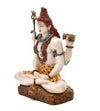 A large, handcrafted resin statue of Lord Shiva, standing tall with his trident and cobra. Perfect for home altars or as a centerpiece.
