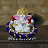 A handcrafted resin statue of Lord Ganesha, the Hindu deity known for wisdom and removing obstacles. The statue is intricately detailed and perfect for altars or home decor.