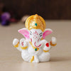 A handcrafted resin statue of Lord Ganesha, the Hindu deity known for wisdom and removing obstacles. The statue is intricately detailed and perfect for altars or home decor.