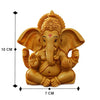 A handcrafted polyresin statue of Lord Ganesha, the Hindu deity known for wisdom and removing obstacles. The statue is intricately detailed and perfect for altars or home decor.