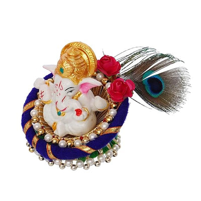 A handcrafted resin statue of Lord Ganesha, the Hindu deity known for wisdom and removing obstacles. The statue is intricately detailed and perfect for altars or home decor.